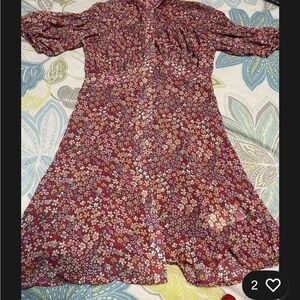 FP Movement by Free People Sleeve Mini Sundress xs Euc